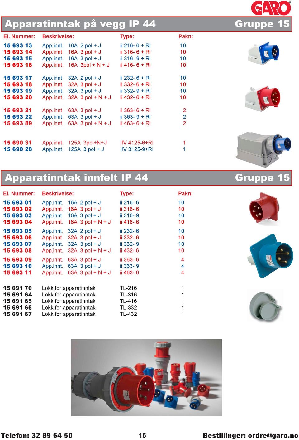 innt. 32A 3 pol + N + J ii 432-6 + Ri 10 85,00 15 693 21 App.innt. 63A 3 pol + J ii 363-6 + Ri 2 240,00 15 693 22 App.innt. 63A 3 pol + J ii 363-9 + Ri 2 210,00 15 693 89 App.innt. 63A 3 pol + N + J ii 463-6 + Ri 2 240,00 15 690 31 App.