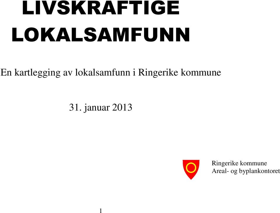 Ringerike kommune 31.