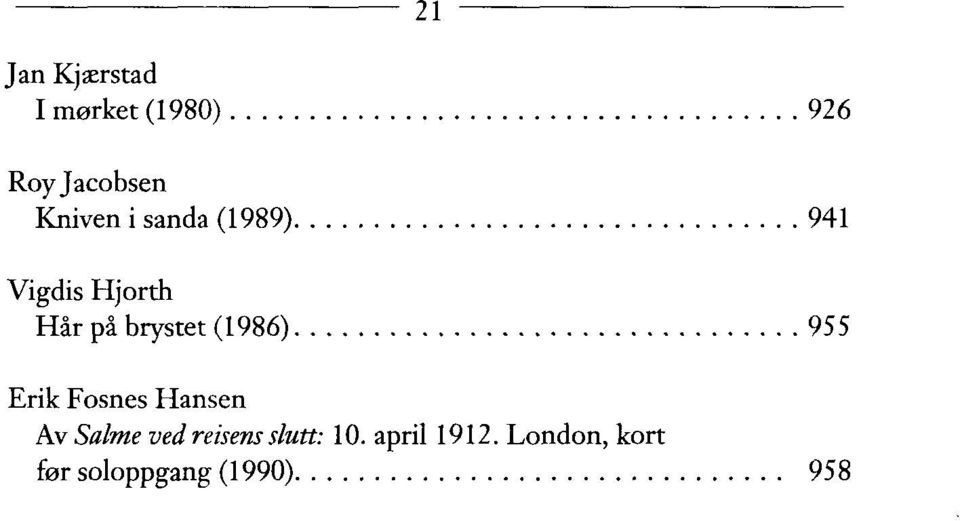 brystet (1986) 955 Erik Fosnes Hansen Av Salme ved