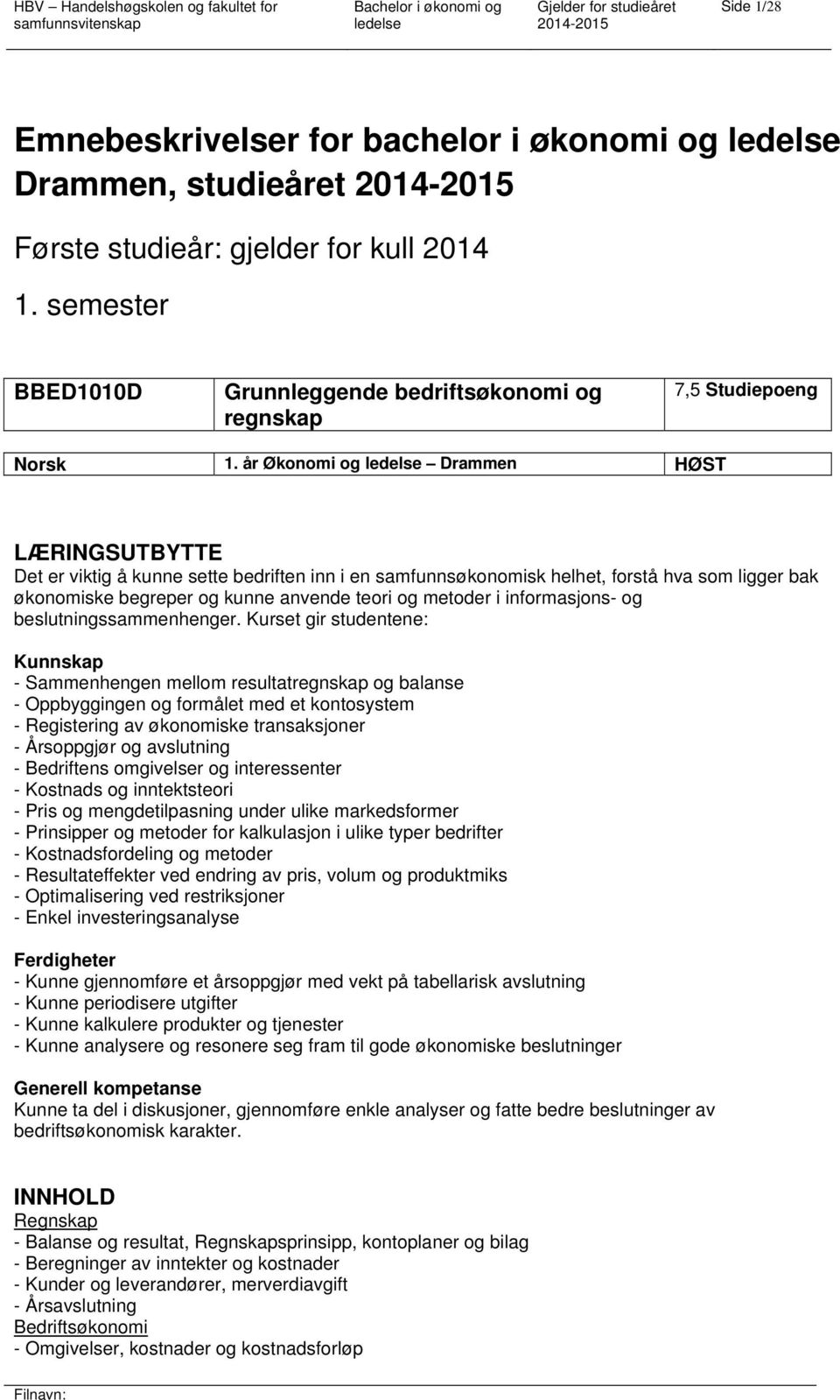 informasjons- og beslutningssammenhenger.