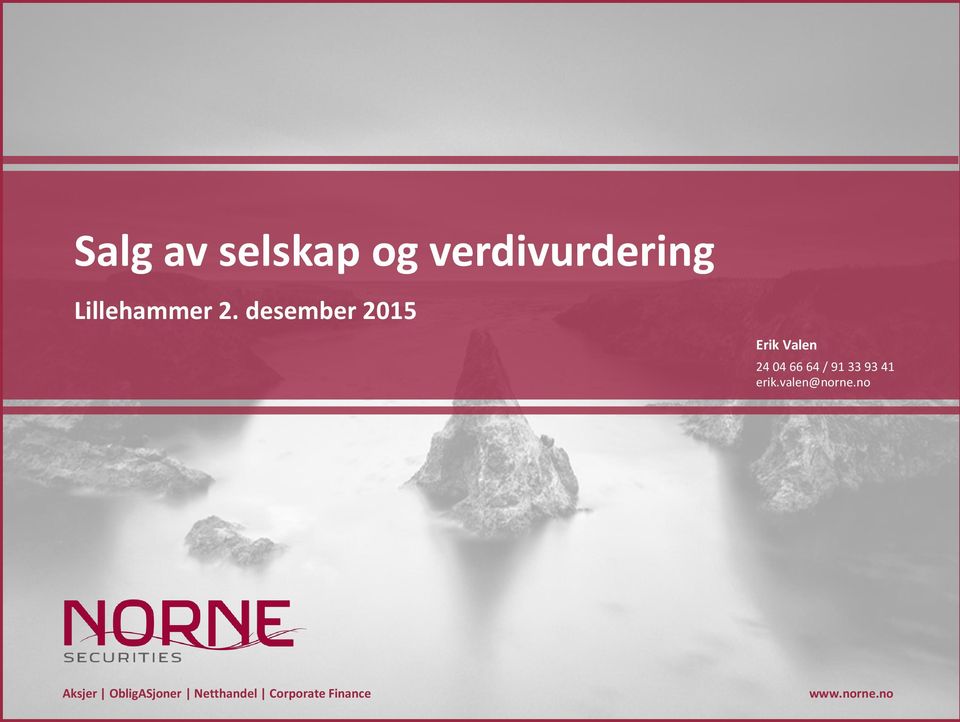 33 93 41 erik.valen@norne.