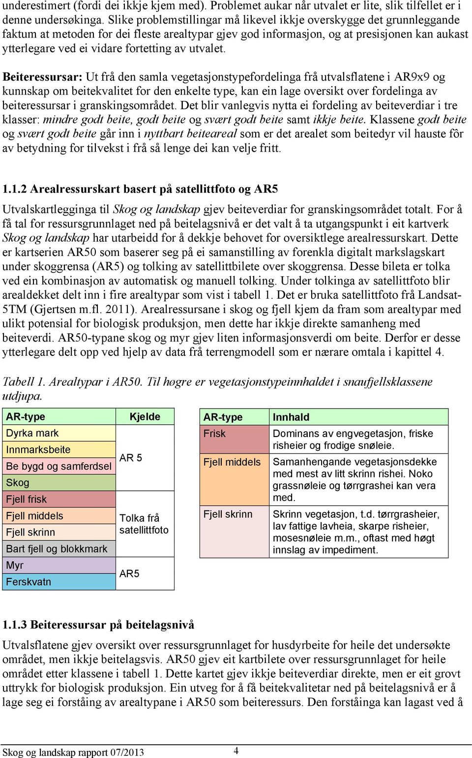 fortetting av utvalet.