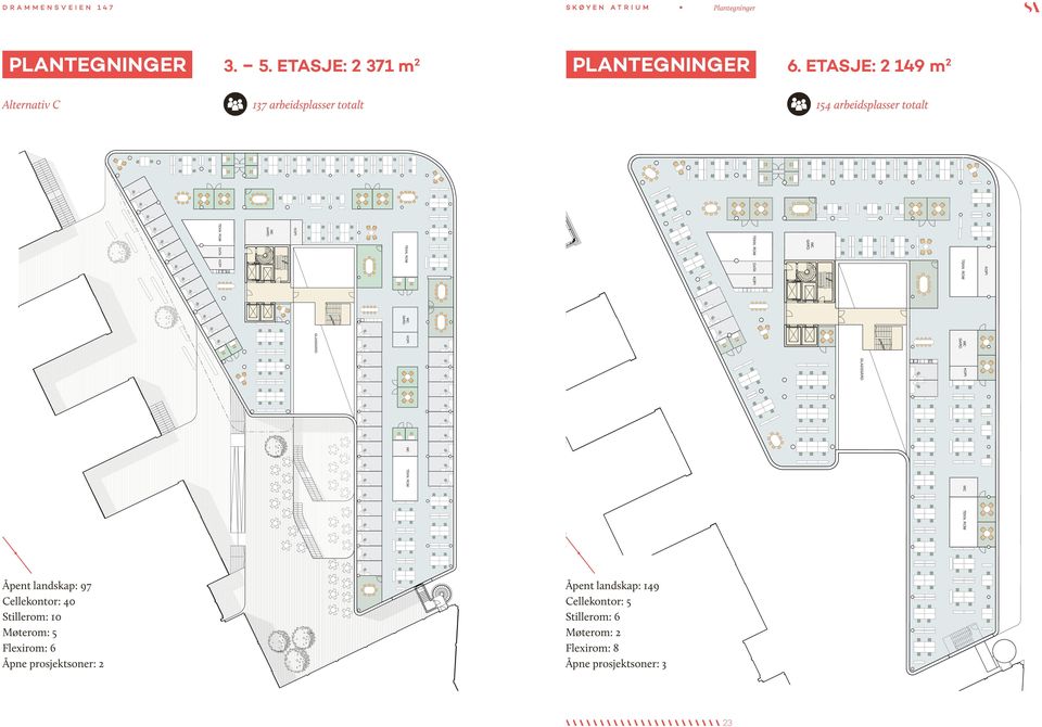 Skøyen Atrium, etasje 03 1:300 A3 6.