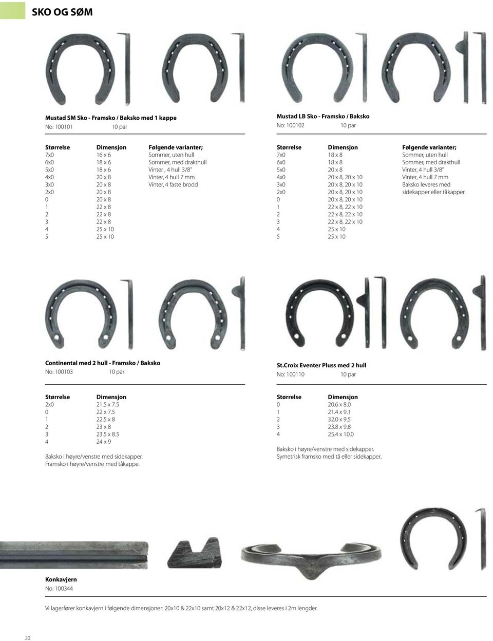 Dimensjon 7x0 18 x 8 6x0 18 x 8 5x0 20 x 8 4x0 20 x 8, 20 x 10 3x0 20 x 8, 20 x 10 2x0 20 x 8, 20 x 10 0 20 x 8, 20 x 10 1 22 x 8, 22 x 10 2 22 x 8, 22 x 10 3 22 x 8, 22 x 10 4 25 x 10 5 25 x 10