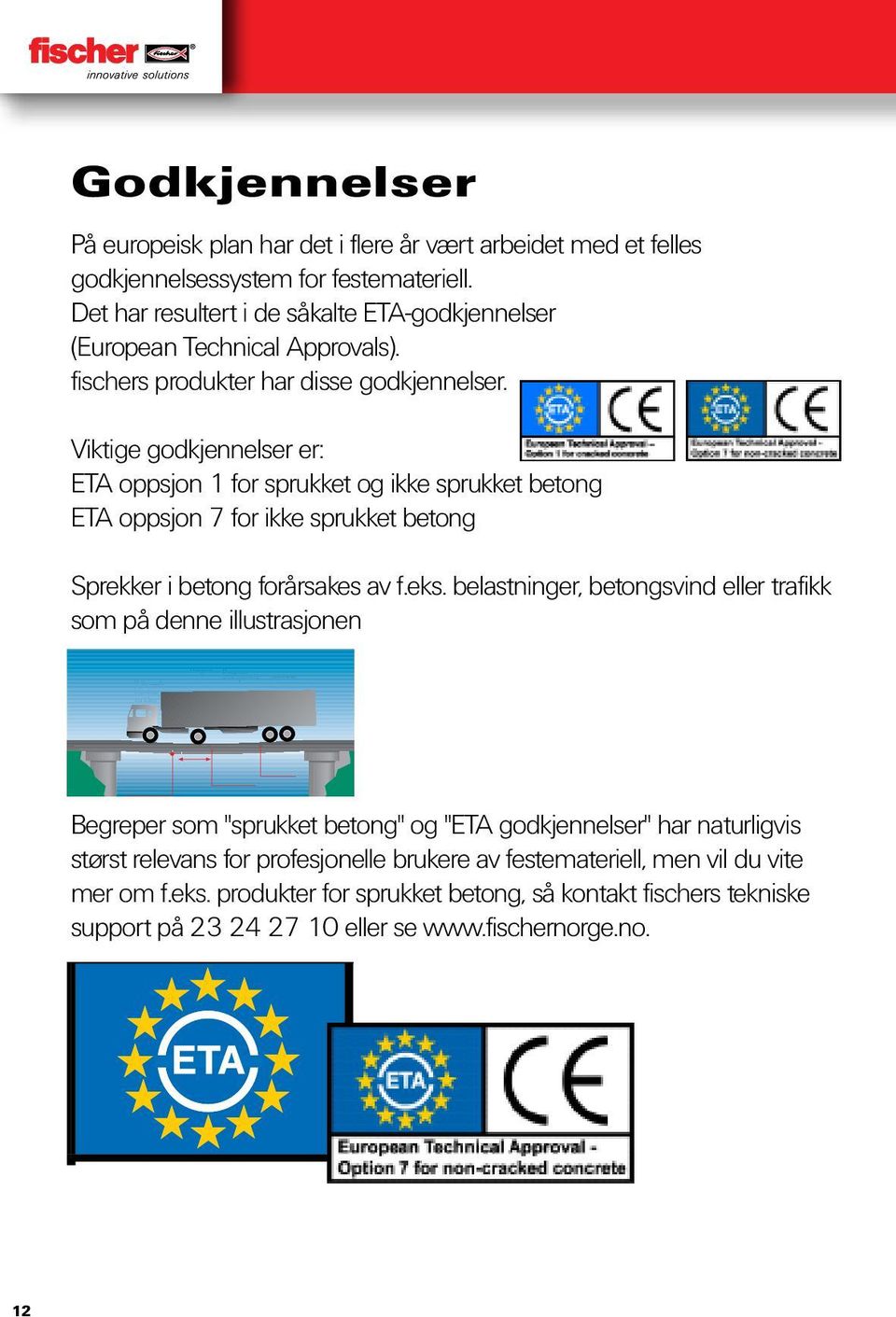 belastninger, betongsvind eller trafikk som på denne illustrasjonen V-formade böjnings sprickor Dragzon Dragzone med sprickor Tryckzon Druck Begreper som "sprukket betong" og "ETA godkjennelser" har