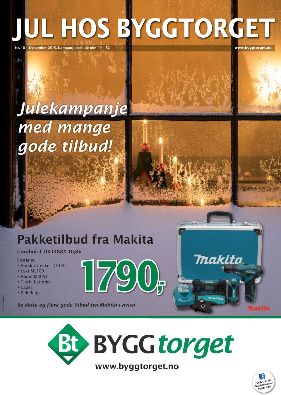 Pakketilbud fra Makita 790,1790 1 Foto: Bjarne Riesto Combokit DK1488X 10,8V Består av: