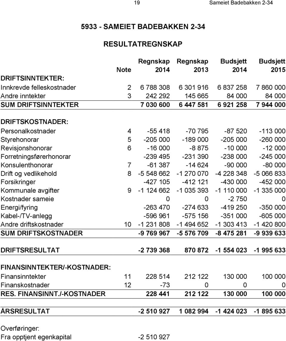 Styrehonorar 5-205 000-189 000-205 000-260 000 Revisjonshonorar 6-16 000-8 875-10 000-12 000 Forretningsførerhonorar -239 495-231 390-238 000-245 000 Konsulenthonorar 7-61 387-14 624-90 000-80 000