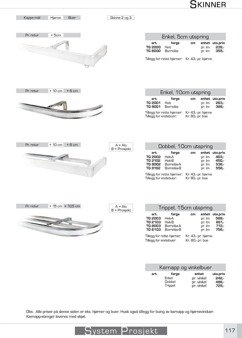 farge cm enhet uts.pris TG TG 800 Borrelås 26,- 89,- art. farge cm enhet uts.pris TG 2 TG 202 TG 8002 TG 802 -A -B Borrelås-A Borrelås-B 0,- 50,- 56,- 556,- Tillegg for rette hjørner: Kr.,- pr.