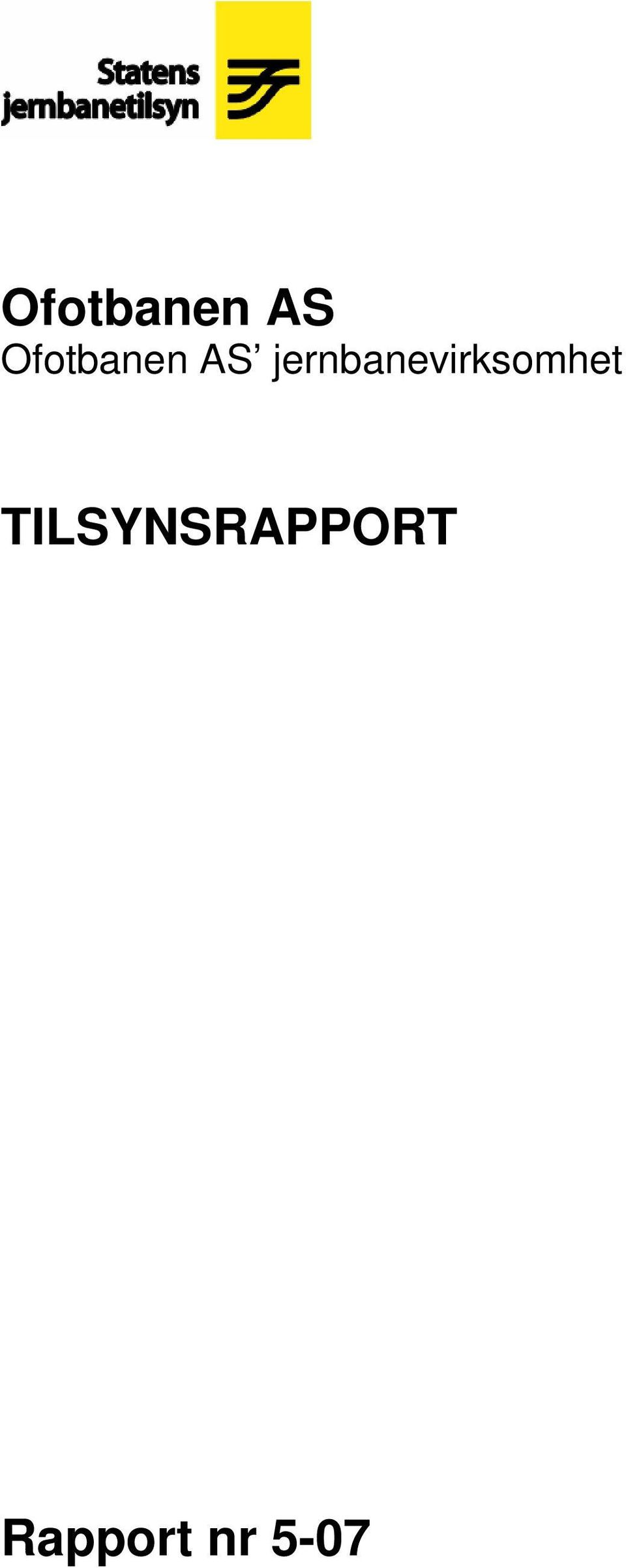 TILSYNSRAPPORT