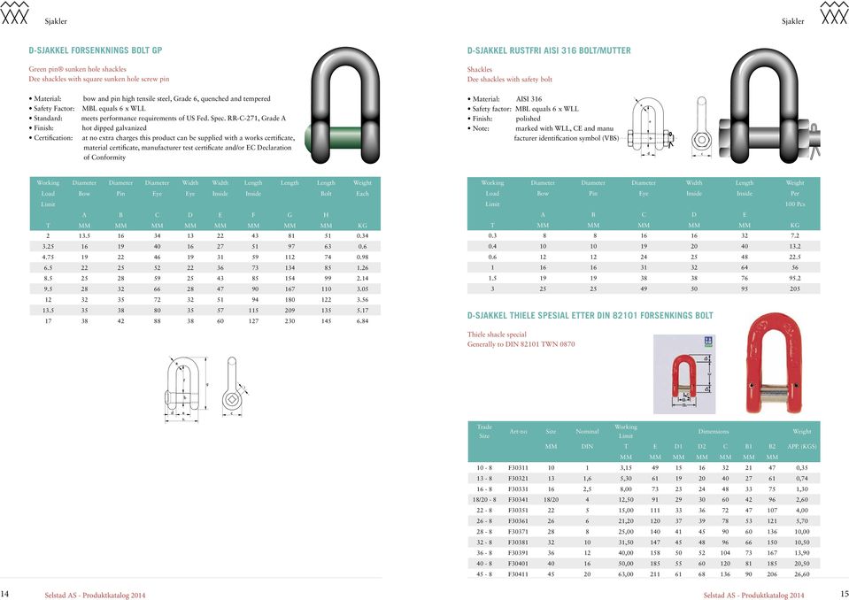 RR-C-271, Grade A hot dipped galvanized at no extra charges this product can be supplied with a works certificate, material certificate, manufacturer test certificate and/or EC Declaration of