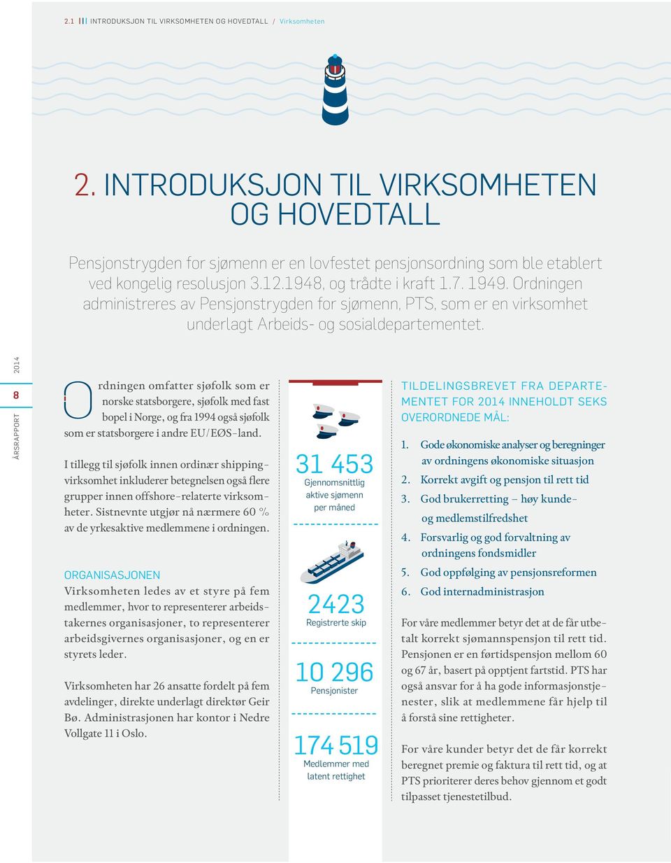 Ordningen administreres av Pensjonstrygden for sjømenn, PTS, som er en virksomhet underlagt Arbeids- og sosialdepartementet.