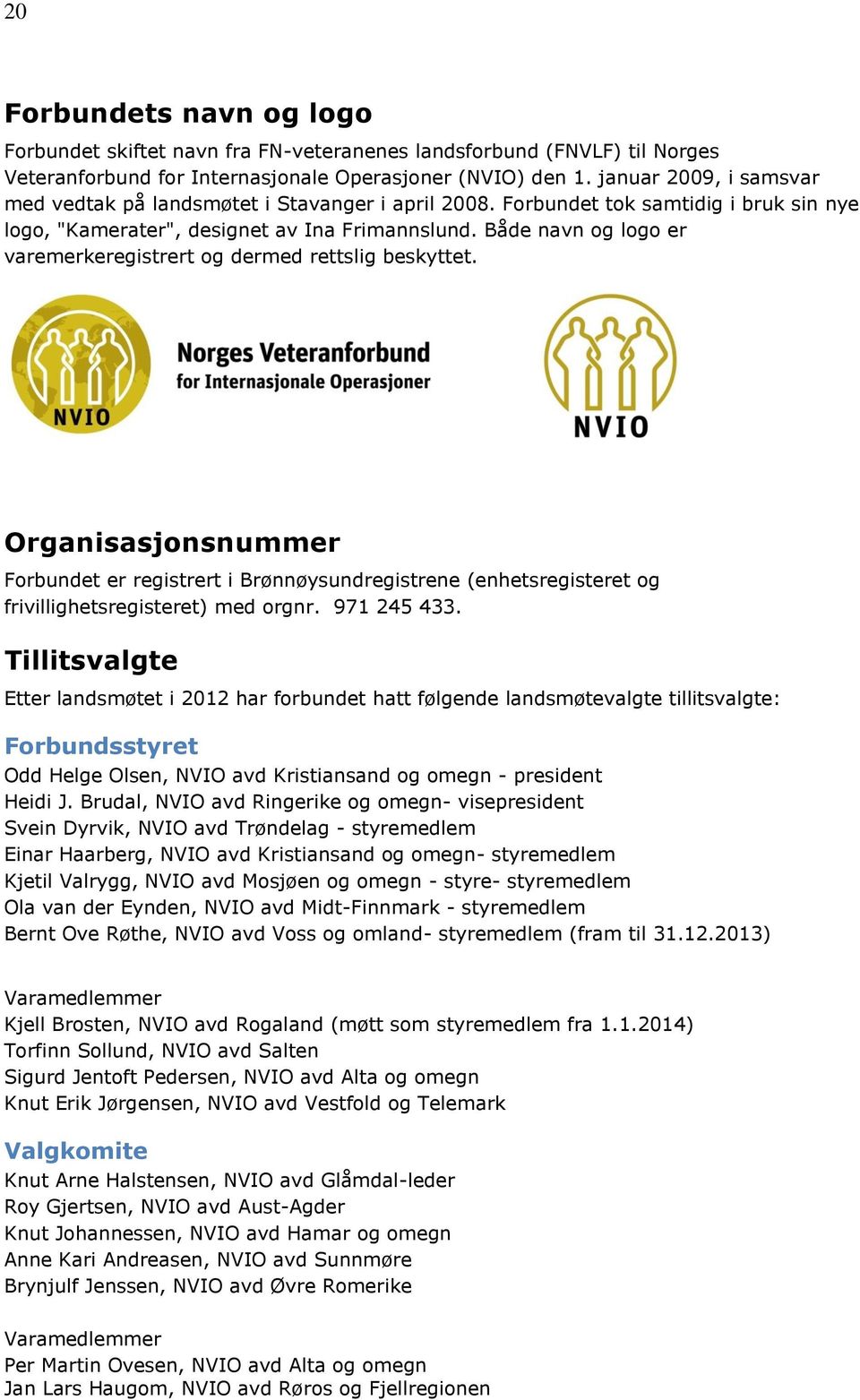 Både navn og logo er varemerkeregistrert og dermed rettslig beskyttet. Organisasjonsnummer Forbundet er registrert i Brønnøysundregistrene (enhetsregisteret og frivillighetsregisteret) med orgnr.