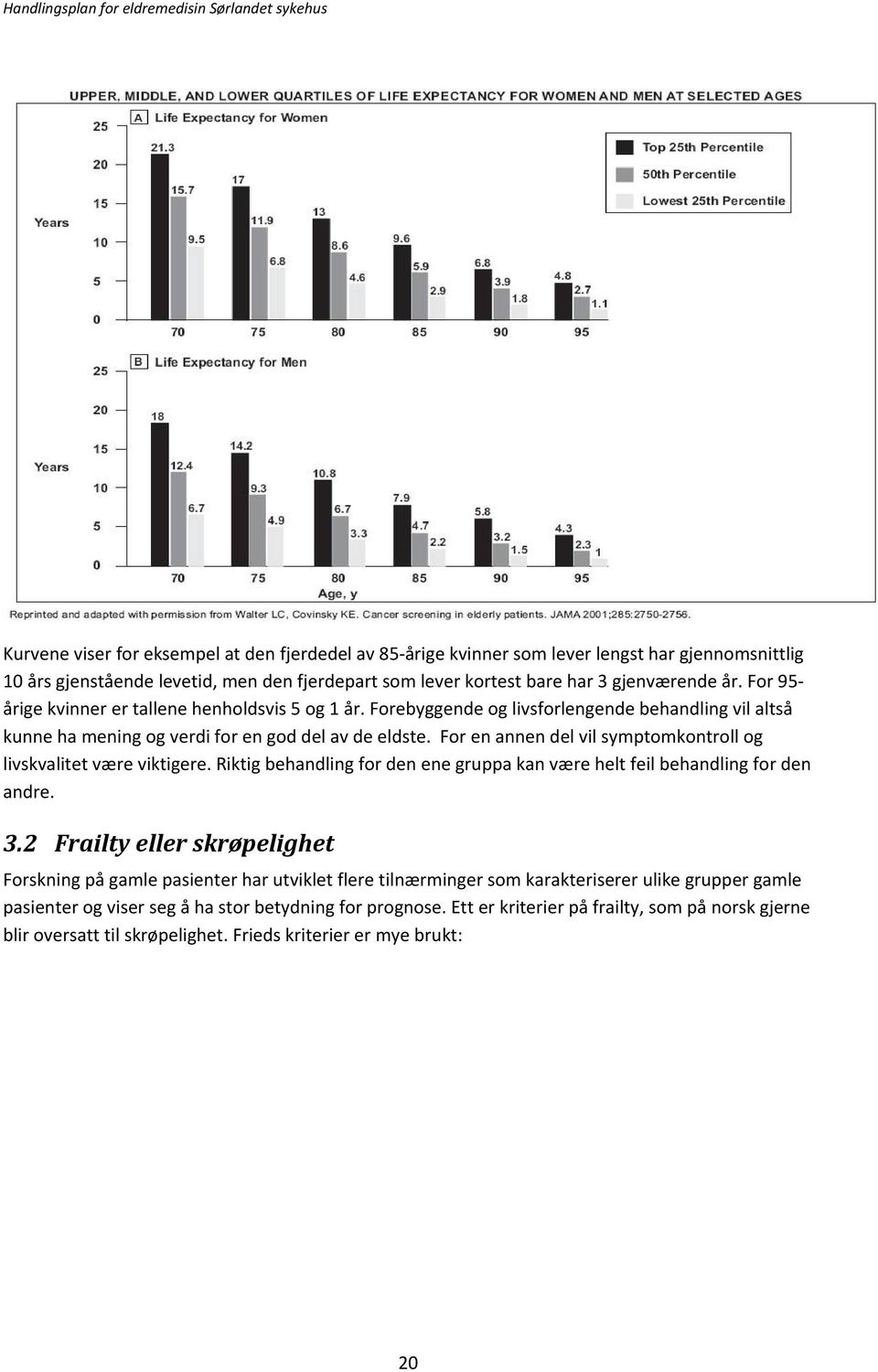 For en annen del vil symptomkontroll og livskvalitet være viktigere. Riktig behandling for den ene gruppa kan være helt feil behandling for den andre. 3.