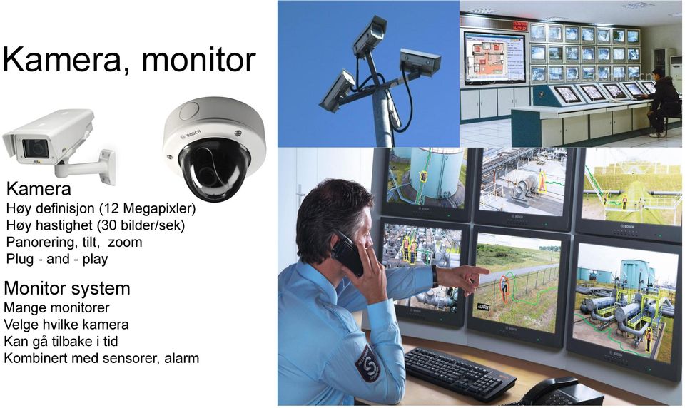 Plug - and - play Monitor system Mange monitorer Velge