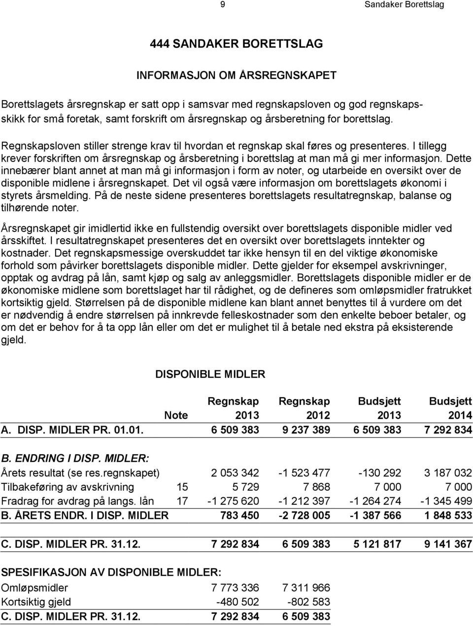 I tillegg krever forskriften om årsregnskap og årsberetning i borettslag at man må gi mer informasjon.