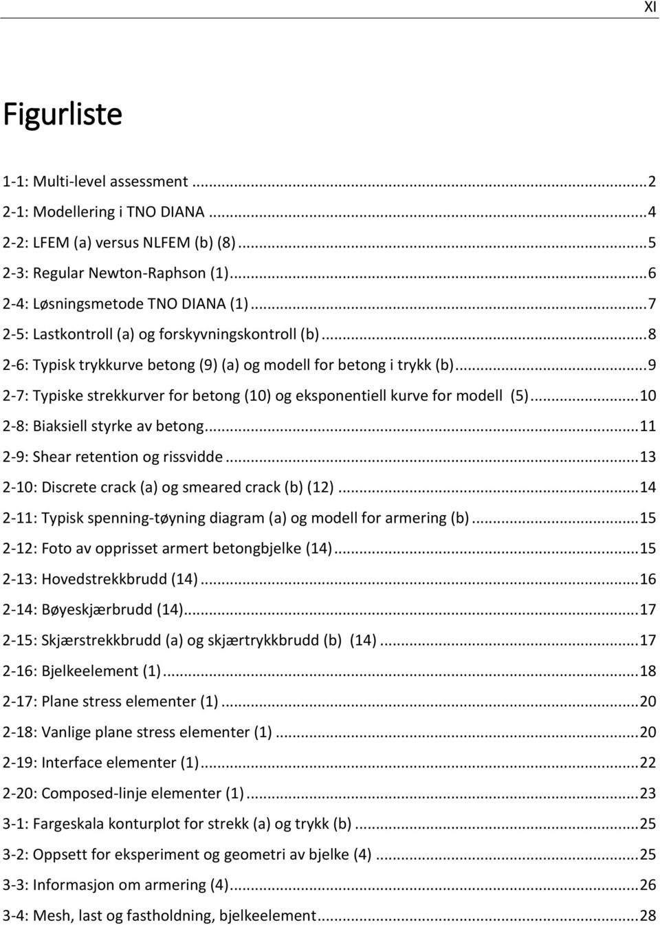 .. 9 2-7: Typiske strekkurver for betong (10) og eksponentiell kurve for modell (5)... 10 2-8: Biaksiell styrke av betong... 11 2-9: Shear retention og rissvidde.