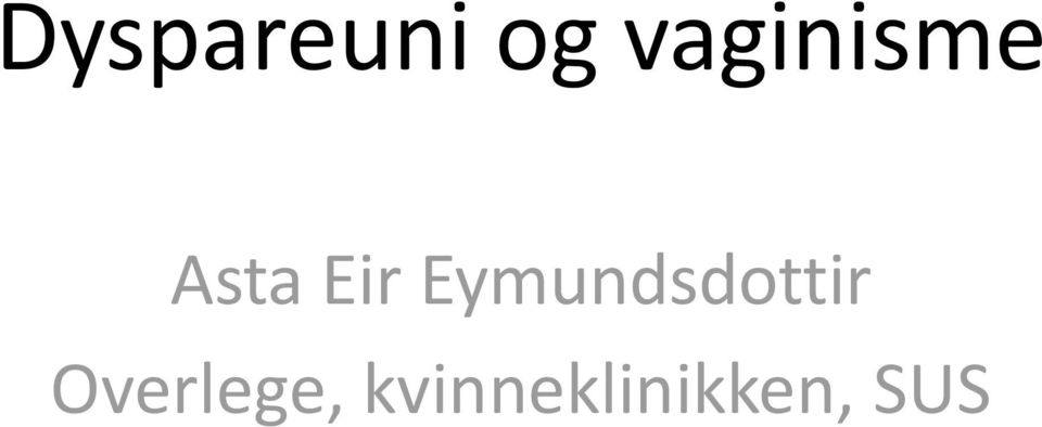 Eymundsdottir