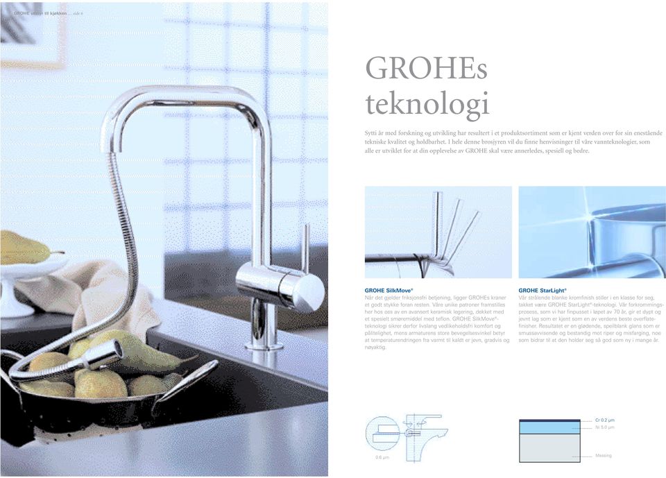 GROHE SilkMove Når det gjelder friksjonsfri betjening, ligger GROHEs kraner et godt stykke foran resten.