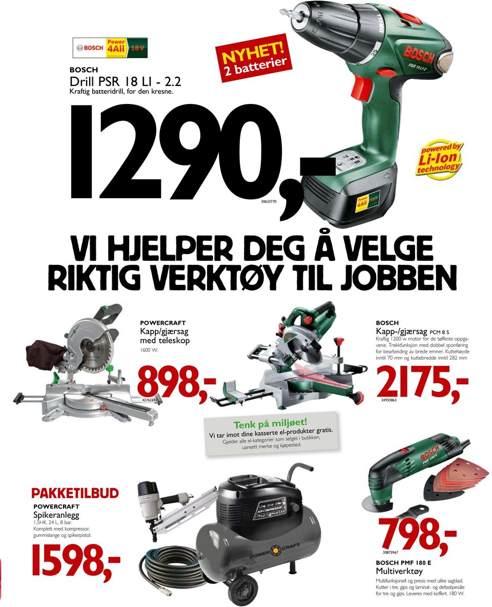 Kuttehøyde inntil 70 mm og kuttebredde inntil 282 mm 2175,- 42762697 24933863 Tenk på miljøet! Vi tar imot dine kasserte el-produkter gratis.