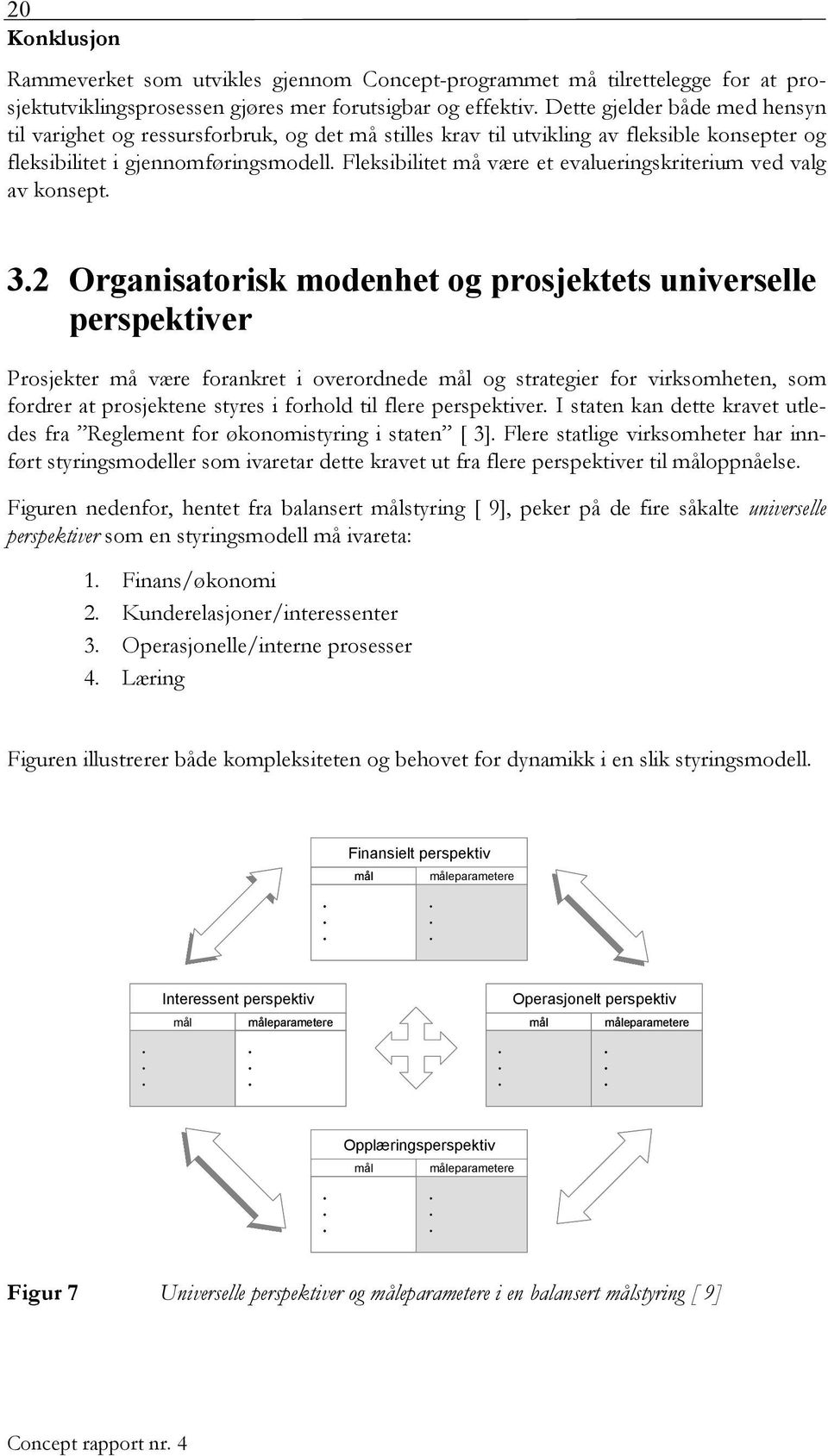 Fleksibilitet må være et evalueringskriterium ved valg av konsept. 3.