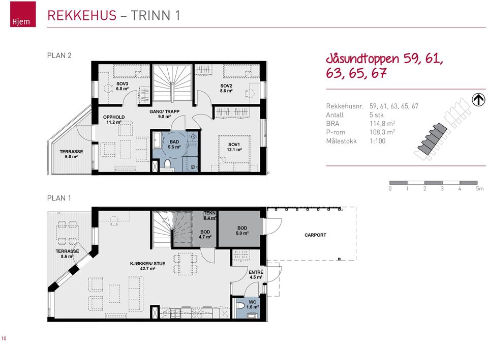 0 m² 5.0 m² Selvaag Bolig Rog Selv Besøksadresse: Bes A Tel: + 47 02224 Tel: 4.5 m² WC 4.5 m² 1.6 m² WC 1.6 m² Tegningstype: Teg SALGSTEGNI PLAN 1 PLAN 2 4.7 m² 5.0 m² 0.4 m² Jåsund Jå IB 6.0 m² Ant.