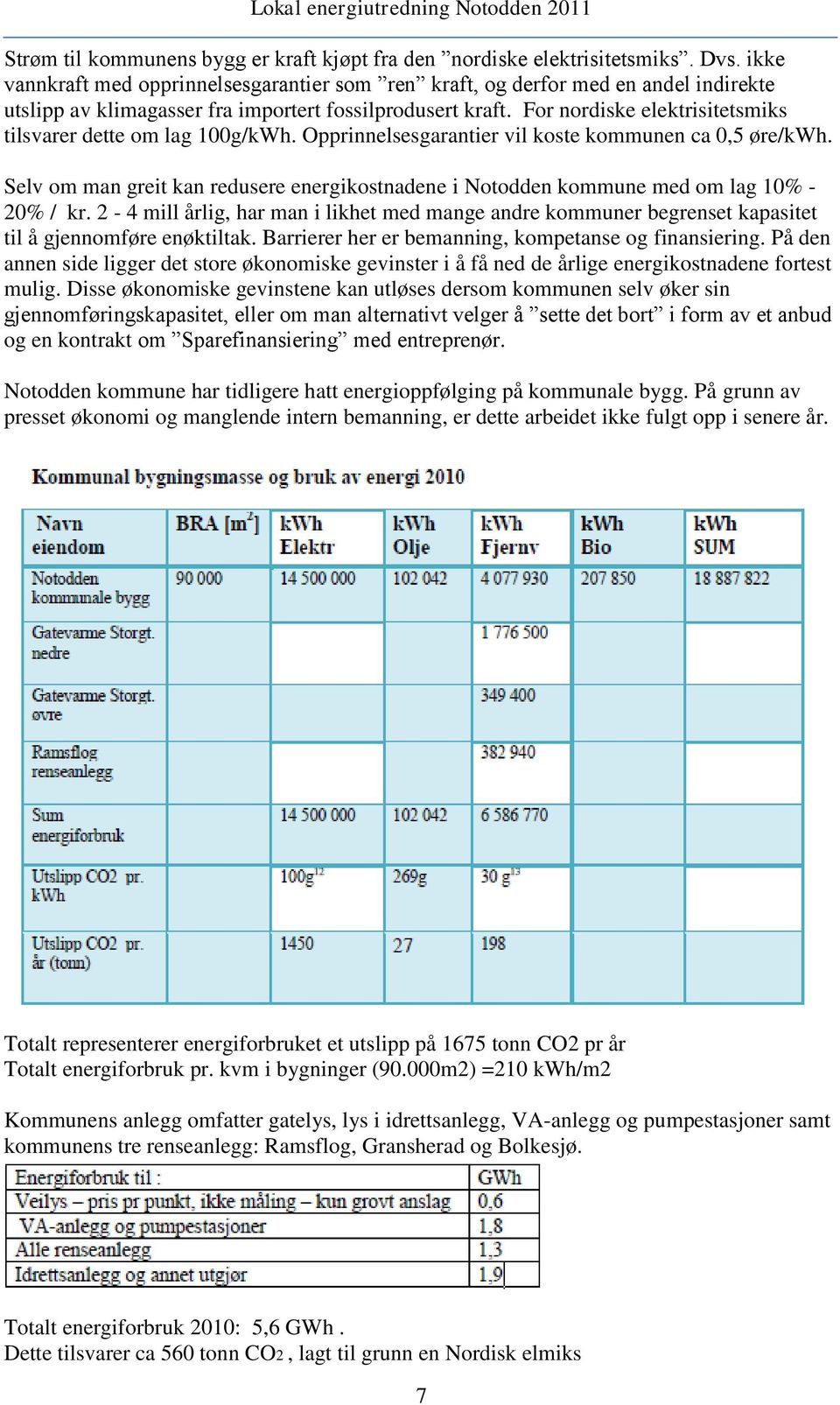 For nordiske elektrisitetsmiks tilsvarer dette om lag 100g/kWh. Opprinnelsesgarantier vil koste kommunen ca 0,5 øre/kwh.