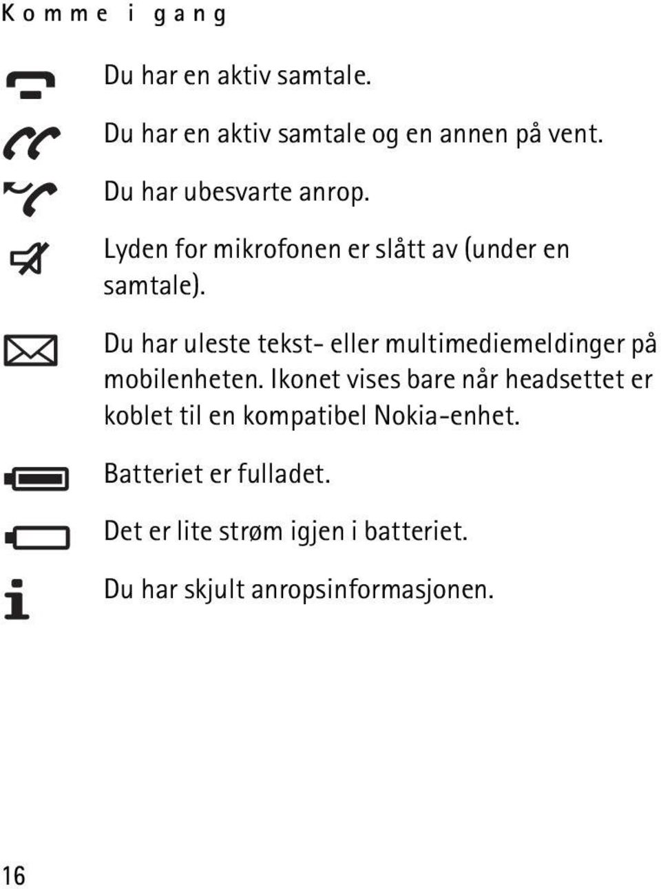 Du har uleste tekst- eller multimediemeldinger på mobilenheten.