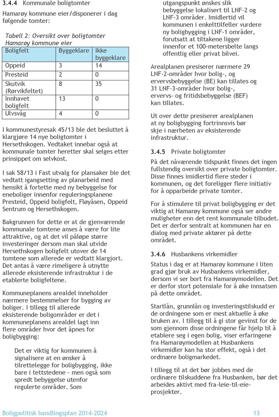 Vedtaket innebar også at kommunale tomter heretter skal selges etter prinsippet om selvkost.