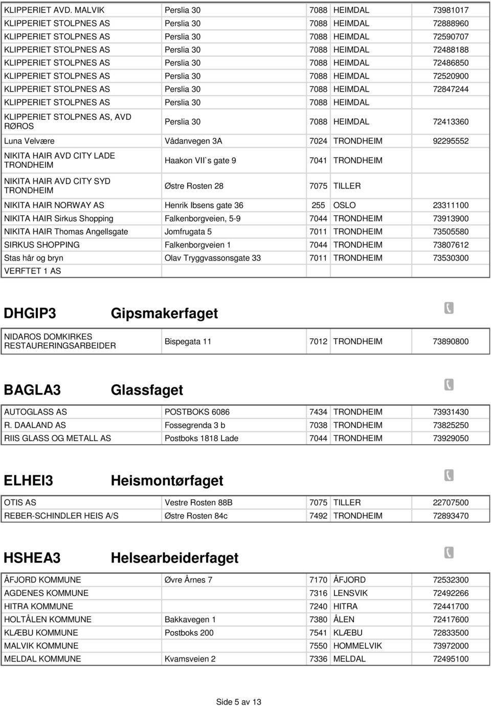 Perslia 30 Perslia 30 Perslia 30 Perslia 30 Perslia 30 Perslia 30 Perslia 30 7088 7088 7088 7088 7088 7088 7088 72888960 72590707 72488188 72486850 72520900 72847244 KLIPPERIET STOLPNES AS, AVD RØROS