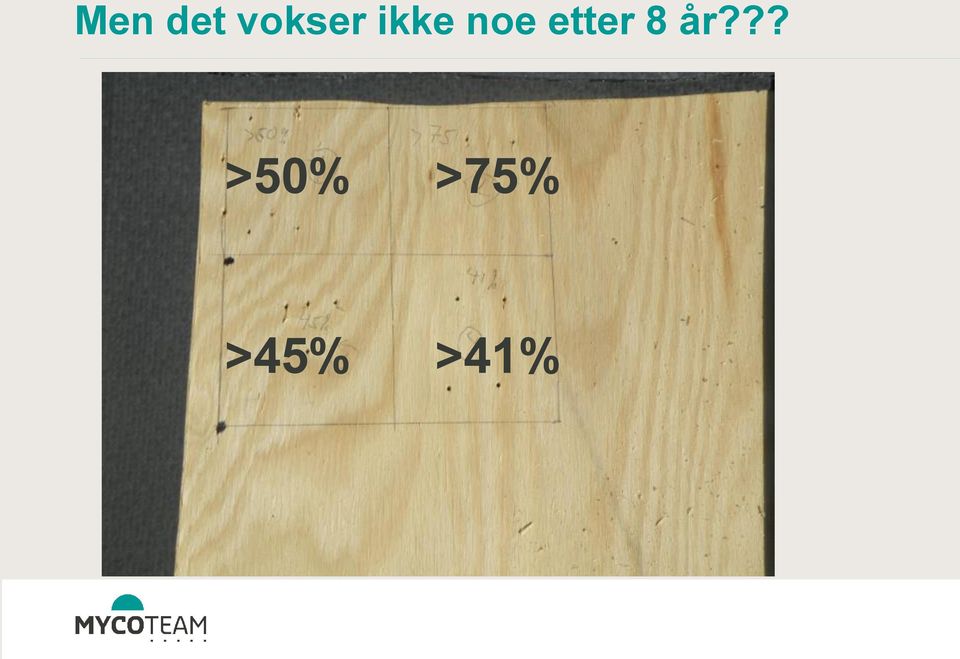 8 år??? >50%