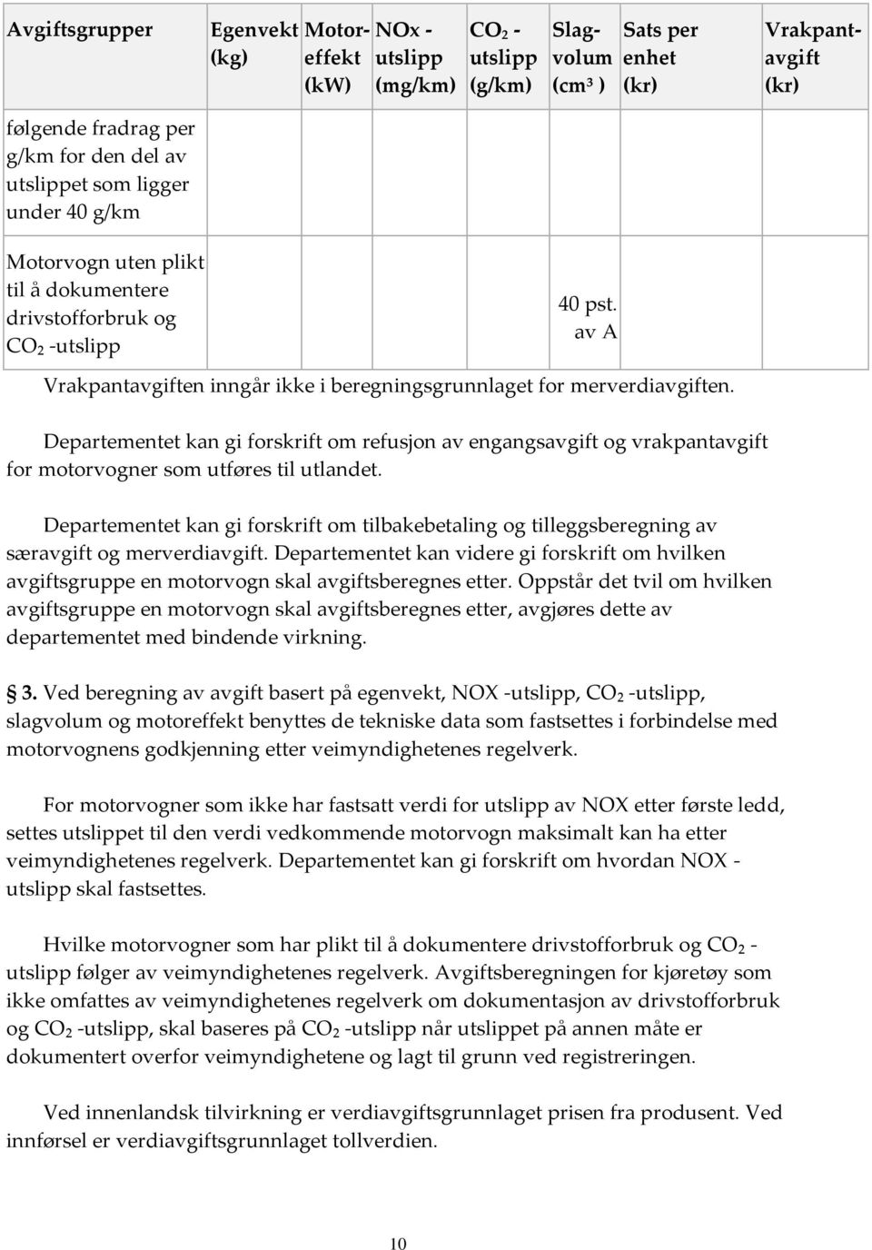 Departementet kan gi forskrift om refusjon av engangsavgift og vrakpantavgift for motorvogner som utføres til utlandet.