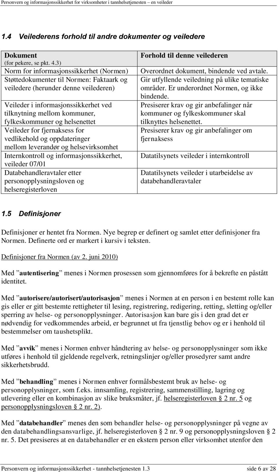 fylkeskommuner og helsenettet Veileder for fjernaksess for vedlikehold og oppdateringer mellom leverandør og helsevirksomhet Internkontroll og informasjonssikkerhet, veileder 07/01