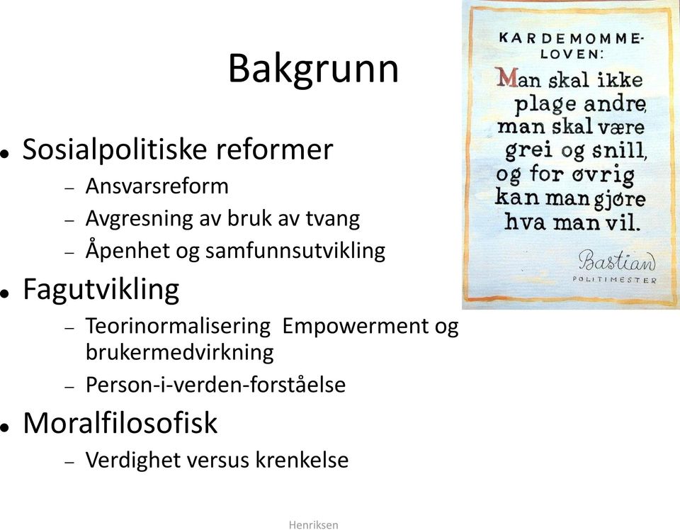 Teorinormalisering Empowerment og brukermedvirkning