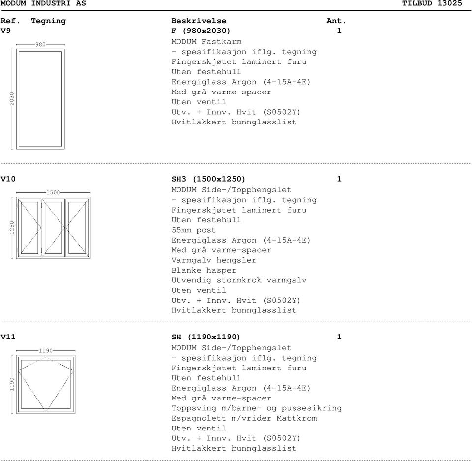 (4-5A-4E) V SH (90x90) Energiglass Argon (4-5A-4E)