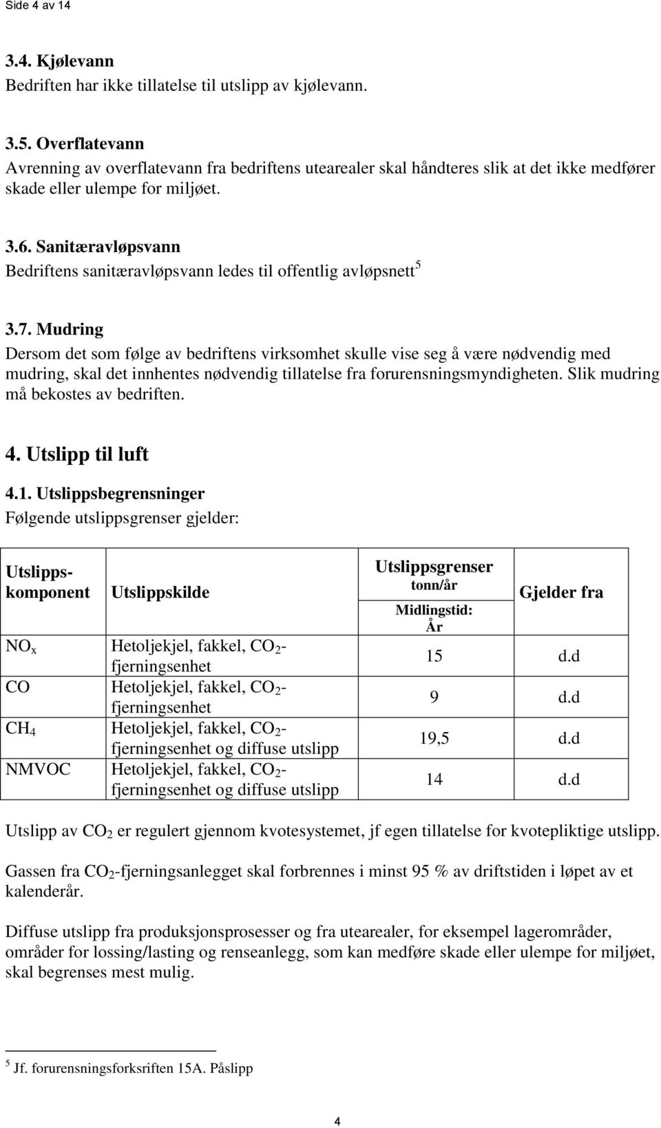 Sanitæravløpsvann Bedriftens sanitæravløpsvann ledes til offentlig avløpsnett 5 3.7.