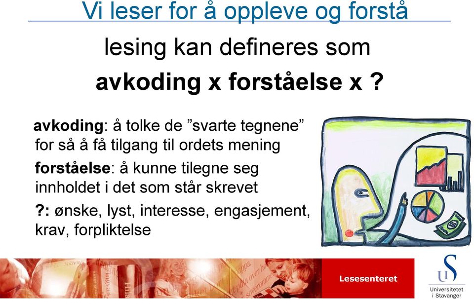 avkoding: å tolke de svarte tegnene for så å få tilgang til ordets