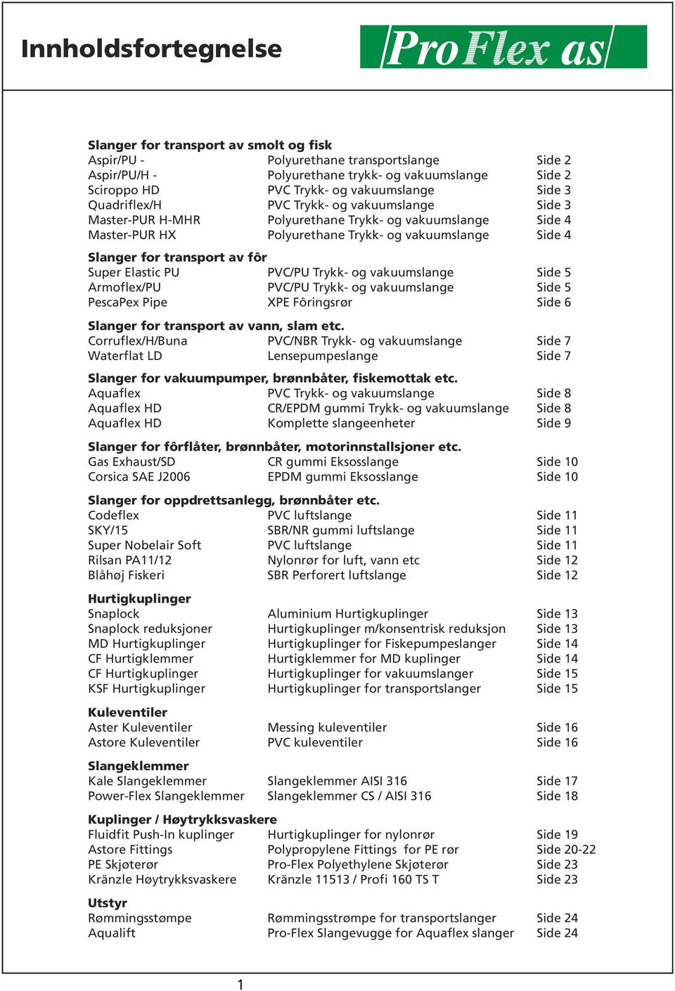 transport av fôr Super Elastic PU PVC/PU Trykk- og vakuumslange Side Armoflex/PU PVC/PU Trykk- og vakuumslange Side PescaPex Pipe XPE Fôringsrør Side Slanger for transport av vann, slam etc.