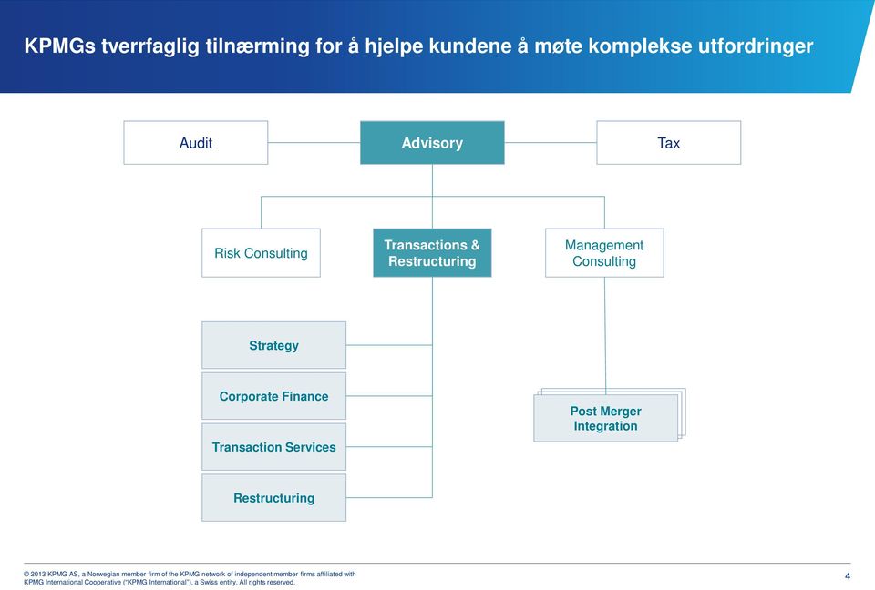 Transactions & Restructuring Management Consulting Strategy