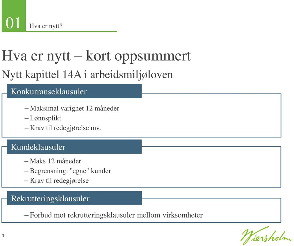 Konkurranseklausuler Maksimal varighet 12 måneder Lønnsplikt Krav til