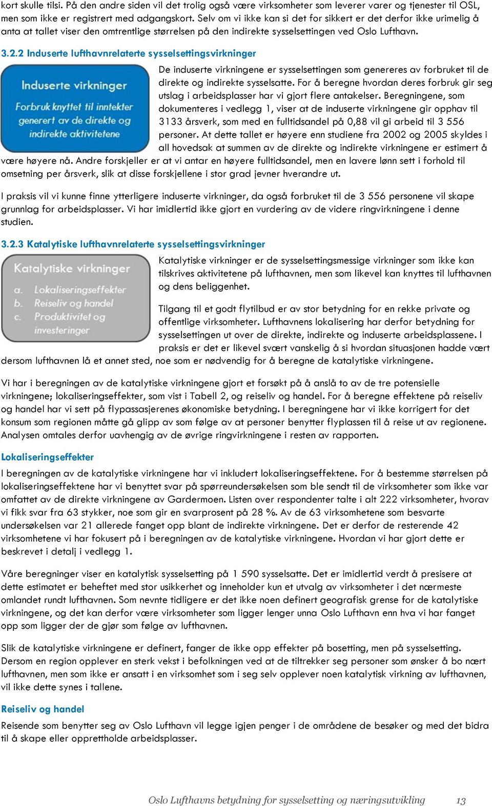 2 Induserte lufthavnrelaterte sysselsettingsvirkninger De induserte virkningene er sysselsettingen som genereres av forbruket til de direkte og indirekte sysselsatte.