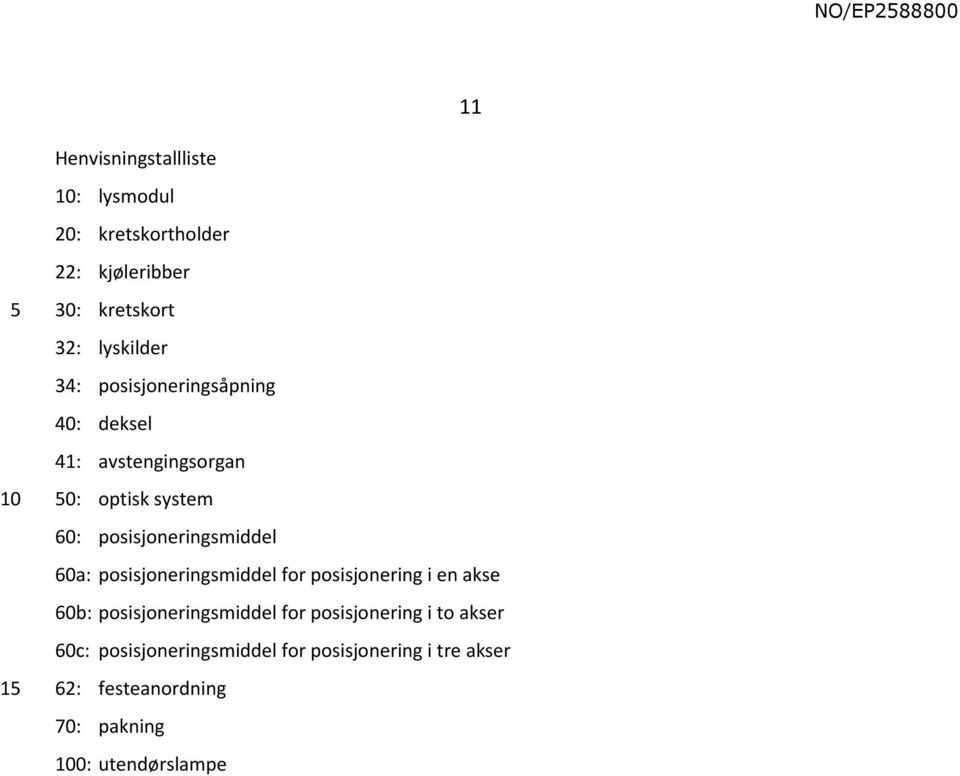 posisjoneringsmiddel for posisjonering i en akse 60b: posisjoneringsmiddel for posisjonering i to