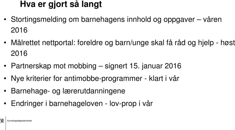 Partnerskap mot mobbing signert 15.