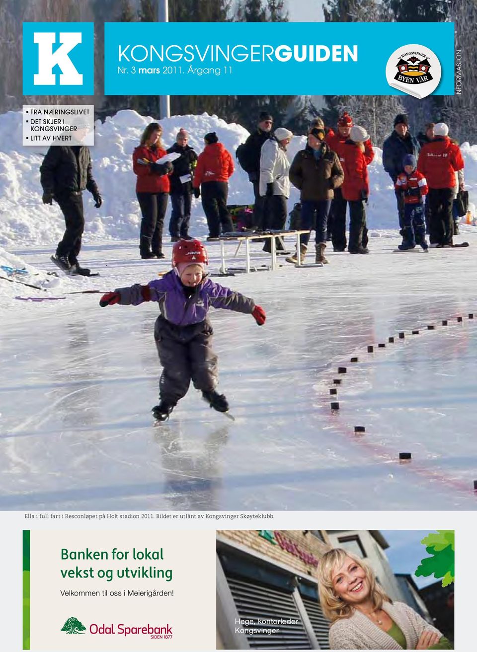 Ella i full fart i Resconløpet på Holt stadion 2011.