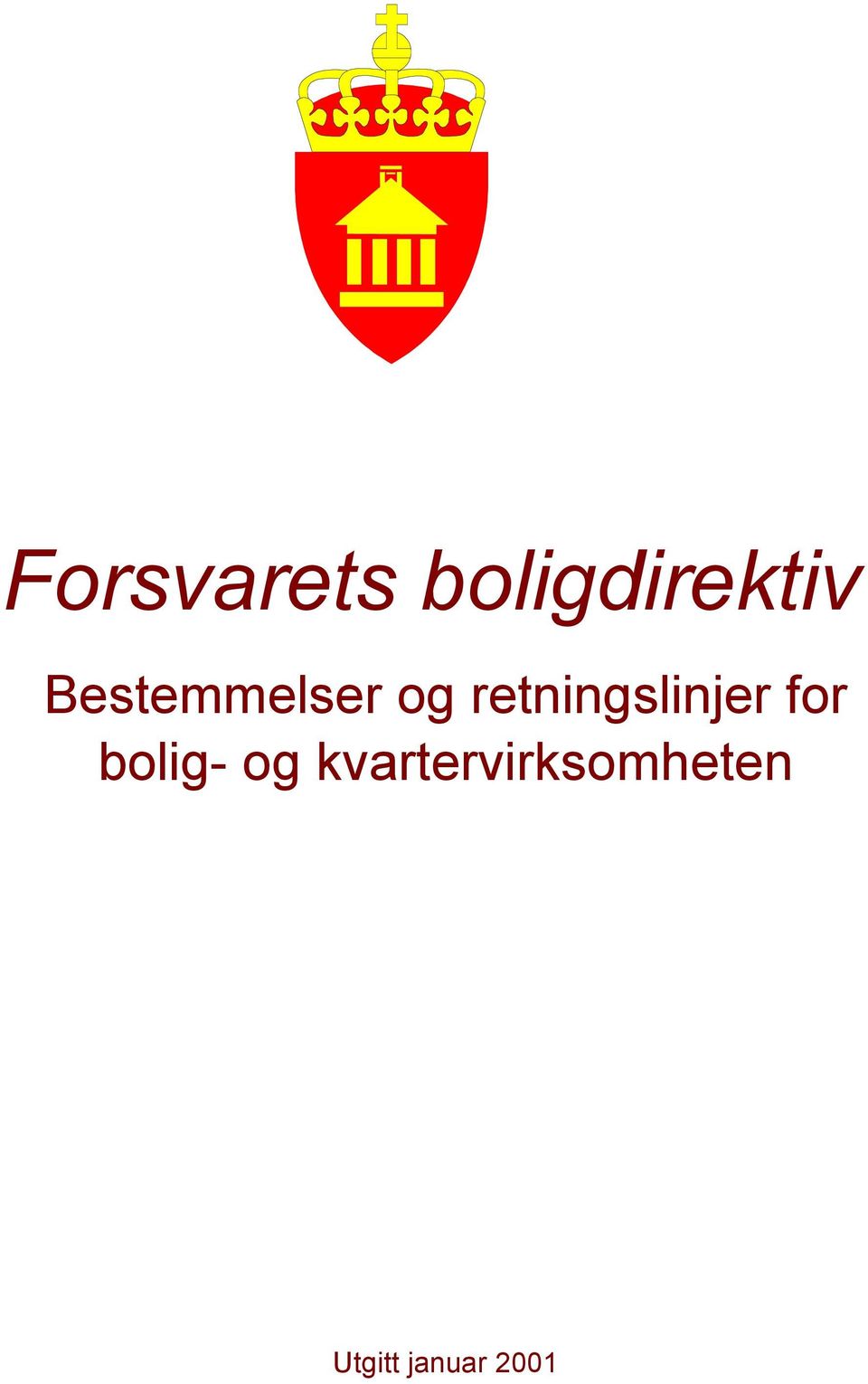 retningslinjer for bolig-