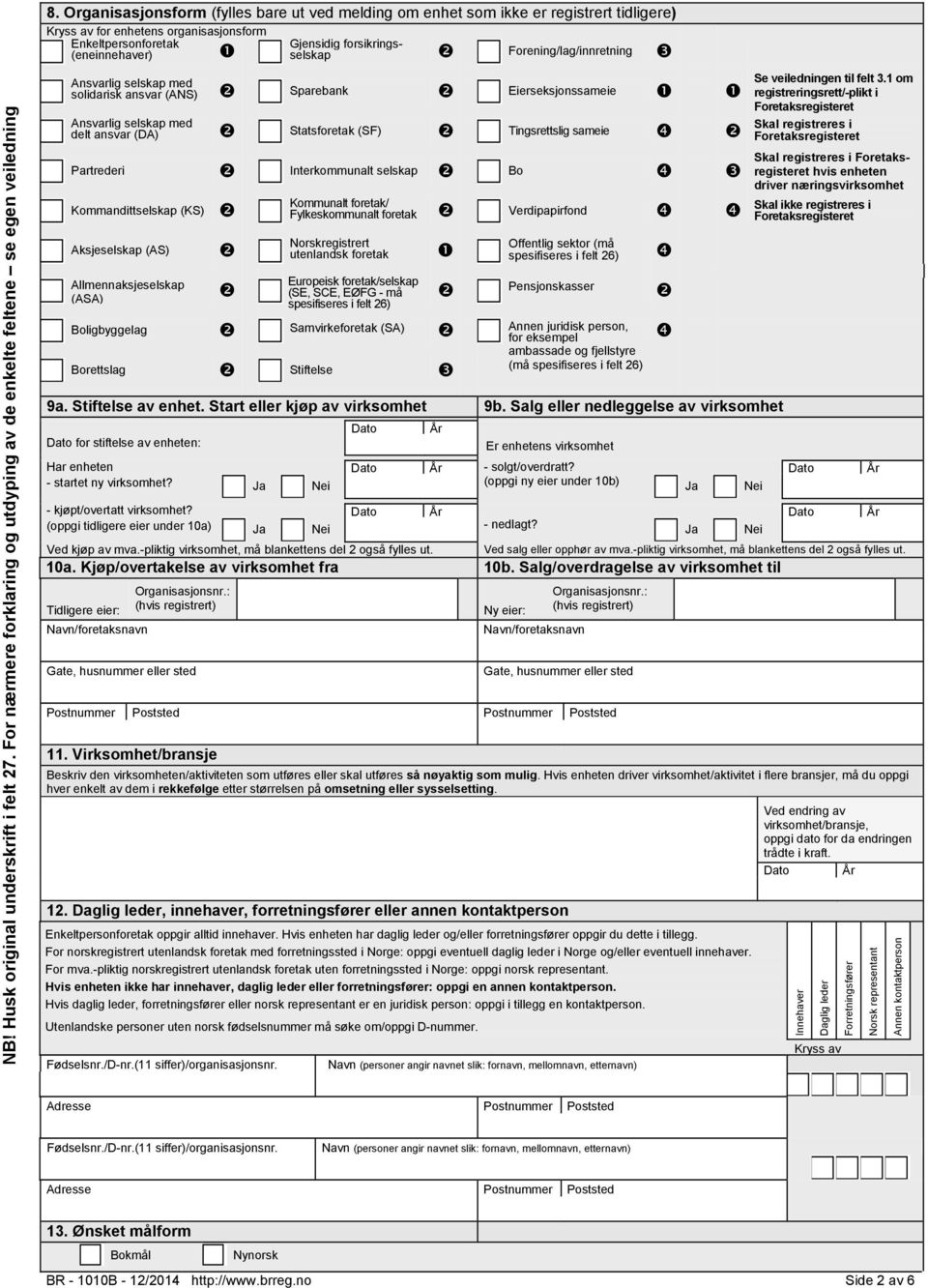 1 om Ansvarlig selskap med solidarisk ansvar (ANS) Sparebank Eierseksjonssameie Ansvarlig selskap med delt ansvar (DA) Statsforetak (SF) Tingsrettslig sameie Partrederi Interkommunalt selskap Bo