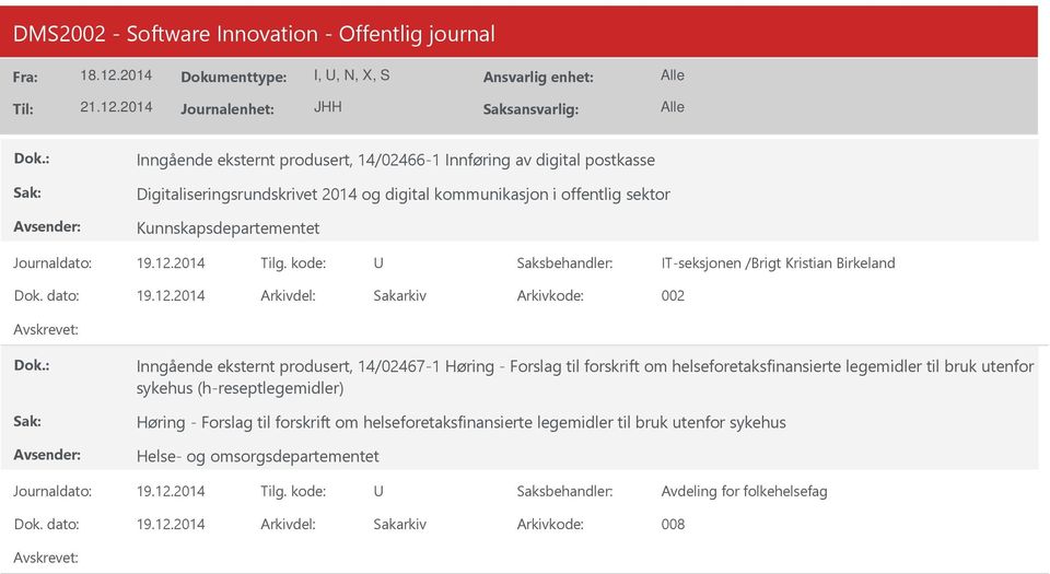 Høring - Forslag til forskrift om helseforetaksfinansierte legemidler til bruk utenfor sykehus (h-reseptlegemidler) Høring - Forslag til