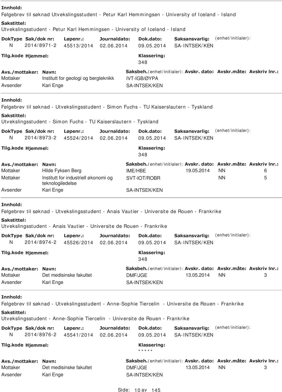 Tyskland 2014/8973-2 45524/2014 09.05.