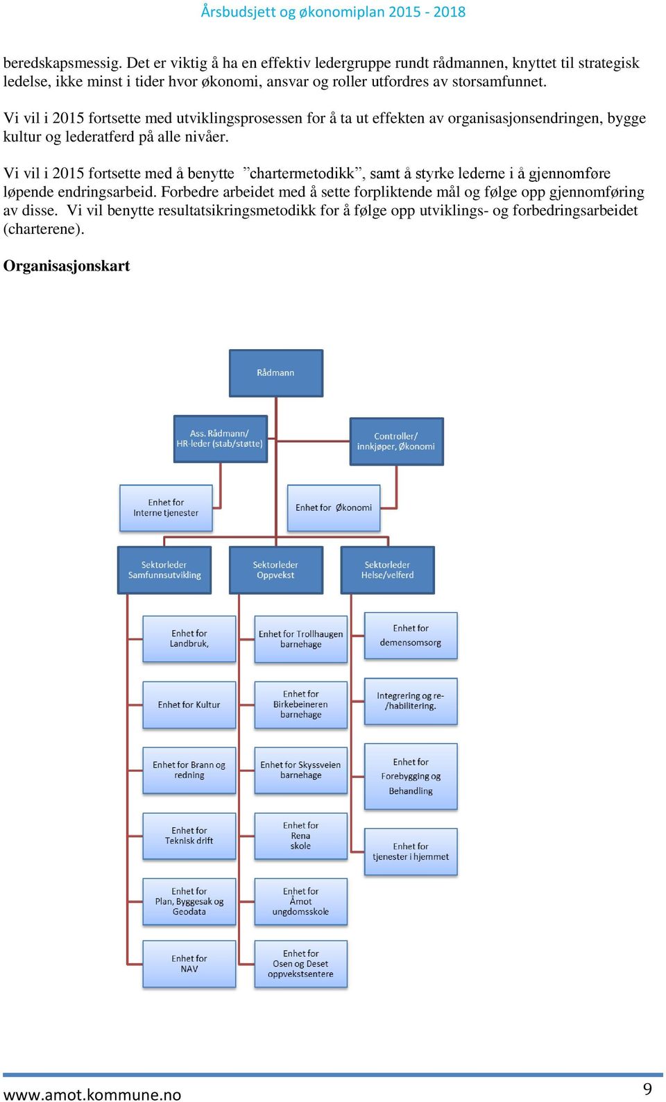 storsamfunnet. Vi vil i fortsette med utviklingsprosessen for å ta ut effekten av organisasjonsendringen, bygge kultur og lederatferd på alle nivåer.