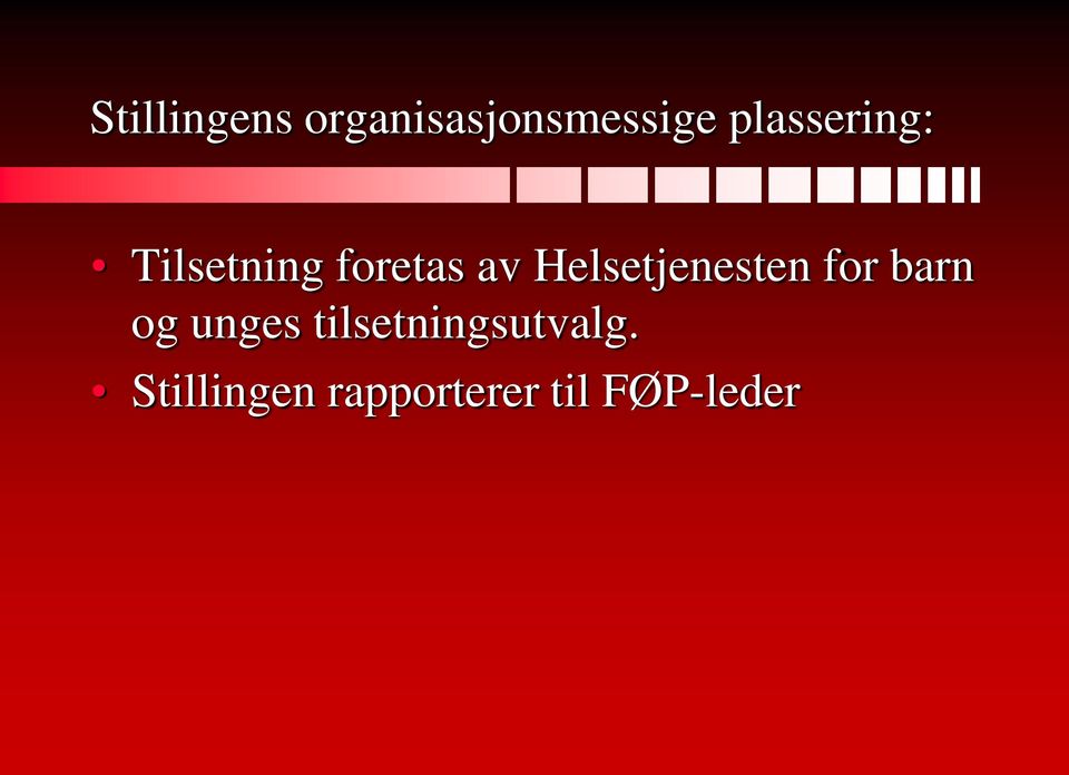 Helsetjenesten for barn og unges