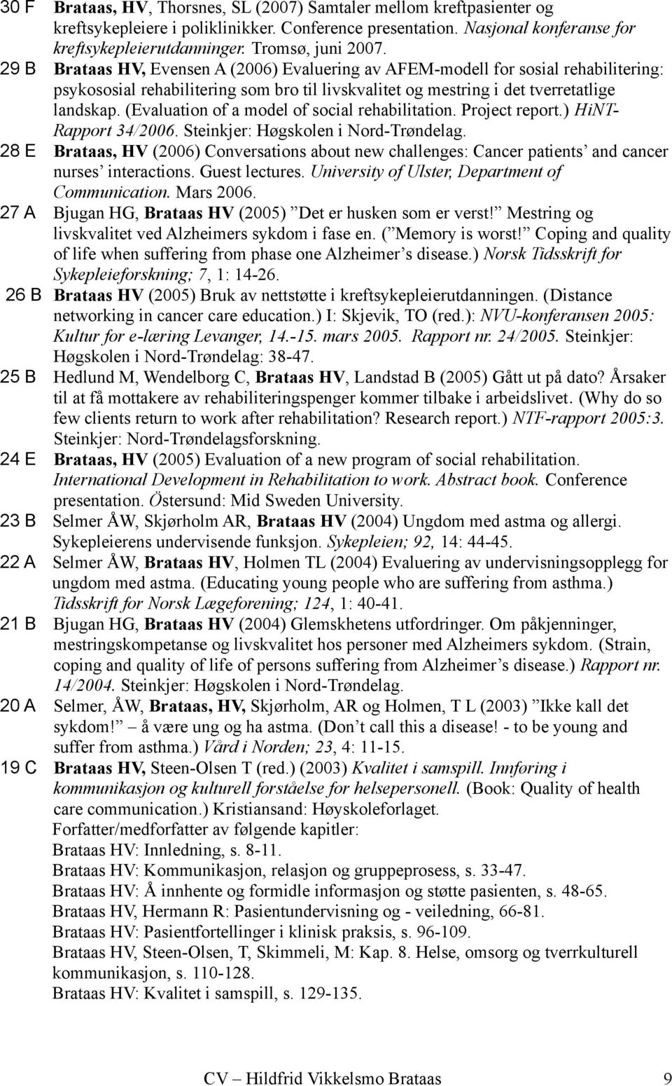 (Evaluation of a model of social rehabilitation. Project report.) HiNT- Rapport 34/2006. Steinkjer: Høgskolen i Nord-Trøndelag.